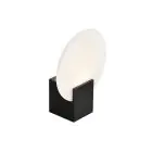 Nordlux Hester Luz De Pared Vidrio Negro - 9.5W 900lm - 930 Luz Cálida | IP44 - Mejor Reproducción De Color - 3 Pasos Regulable