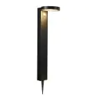 Nordlux Solar Lámpara de pedestal Rica Esférica Acero Inoxidable Negro 4.5W 400lm - 830 Luz Cálida | Sensor de Movimiento y Luz