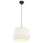 Nordlux Dicte 40 Colgante De Luz Textil Blanco | Apta para 1x E27