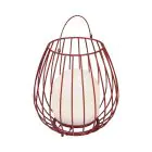 Nordlux Lámpara De Mesa Jim To-Go Portable Batería Rojo 3W 300lm - 827 Luz Muy Cálida | 3 Pasos Regulable 