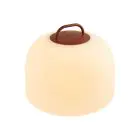 Nordlux Lámpara De Mesa Kettle To-Go Portable Batería Rojo 6.8W 450lm - 827 Luz Muy Cálida | 3 Pasos Regulable 