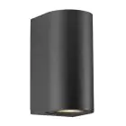 Nordlux Canto Luz De Pared Aluminium Negro Up & Down | Apta para 2x GU10