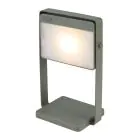 Nordlux Lámpara De Mesa Saulio Aluminium Verde 3.5W 200lm - 830 Luz Cálida | IP44 - 3 Pasos Regulable - Solar