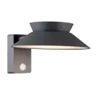 Nordlux Solar Luz De Pared Justina Metal Antracita 400lm - 830 Luz Cálida | IP44 - Sensor de Movimiento y Luz