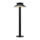 Nordlux Solar Lámpara de pedestal Justina Metal Negro 5W 400lm - 830 Luz Cálida | Sensor de Movimiento y Luz