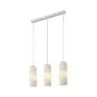 Nordlux Miella 3-Rail Colgante De Luz Vidrio Blanco | Apta para 3x E27