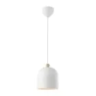 Nordlux Gaston Colgante De Luz Metal y Madera Blanco | Apta para E27