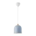 Nordlux Gaston Colgante De Luz Metal y Madera Azul | Apta para E27