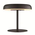 Nordlux Lámpara De Mesa Solar Elmer Batería Negro 2W 100lm - 830 Luz Cálida | 3 Pasos Regulable 