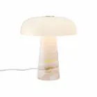 DFTP by Nordlux Lámpara De Mesa Glossy Mármol y Vidrio Rosa | 220mm - Apta para 1x E14