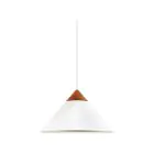 DFTP by Nordlux Kinto Colgante De Luz Metal y Madera Blanco | 420mm - Apta para E27