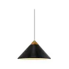 DFTP by Nordlux Kinto Colgante De Luz Metal y Madera Negro | 420mm - Apta para E27