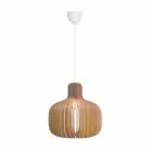 Nordlux Hazo 43 Colgante De Luz Madera Marrón | Apta para 1x E27