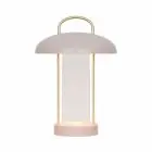 Nordlux Lámpara De Mesa Mirano Metal y Vidrio Rosa 3W 150lm - 830 Luz Cálida | 3 Pasos Regulable