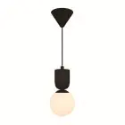 Nordlux Sadie Colgante De Luz Composite Negro | Apta para 1x E14