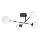 Emibig Luz de techo Roma Acero Negro | Apta para 4x E14 - Max 10W