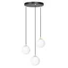 Emibig Colgante De Luz Royal Acero Negro | Apta para 3x E14 - Max 10W