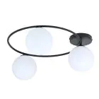 Emibig Luz de techo Sopra Acero Negro | Apta para 3x E14 - Max 10W