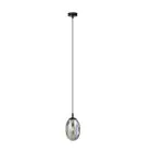 Emibig Colgante De Luz Astral Acero Negro | Apta para 1x E14 - Max 10W