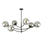 Emibig Luz de techo Hunter Acero Negro | Apta para 6x E14 - Max 10W