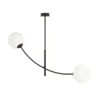 Emibig Luz de techo Hunter Acero Negro | Apta para 2x E14 - Max 10W