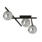 Emibig Luz de techo Smart Acero Negro | Apta para 3x E14 - Max 10W