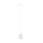 Emibig Colgante De Luz Glam Acero Blanco | Apta para 1x E14 - Max 10W