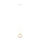 Emibig Colgante De Luz Glam Acero Blanco | Apta para 1x E14 - Max 10W