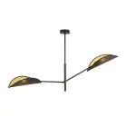 Emibig Luz de techo Vene Acero Negro | Apta para 2x E14 - Max 10W