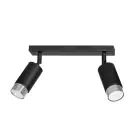 Emibig Luz de techo Hiro Acero Negro | Apta para 2x GU10 - Max 10W