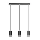 Emibig Colgante De Luz Fumiko Acero Negro | Apta para 3x GU10 - Max 10W