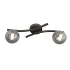 Emibig Luz de techo Opus Acero Negro | Apta para 2x E14 - Max 10W