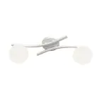 Emibig Luz de techo Opus Acero Blanco | Apta para 2x E14 - Max 10W