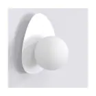 Emibig Luz De Pared Ovo Acero Blanco | Apta para 1x G9 - Max 8W