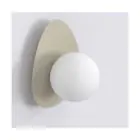 Emibig Luz De Pared Ovo Acero Marrón | Apta para 1x G9 - Max 8W