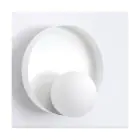 Emibig Luz De Pared Kido Acero Blanco | Apta para 1x G9 - Max 8W