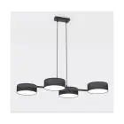 Emibig Colgante De Luz Drumz Acero Negro | Apta para 4x E14 - Max 10W