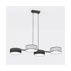 Emibig Colgante De Luz Drumz Acero Negro | Apta para 4x E14 - Max 10W