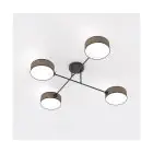 Emibig Luz de techo Maga Acero Marrón | Apta para 4x E14 - Max 10W