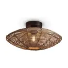 Good&Mojo Luz de techo Tanami Rattan Marrón | Apta para 1x E27 
