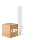Multipack 10x Noxion Lucent PL-S LED 4.3W - 830 Luz Cálida | 2-Pines - Reemplazo 9W