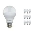 Multipack 10x Noxion Lucent Classic LED E27 Pera Mate 13W 1521lm - 830 Luz Cálida | Reemplazo 100W