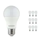 Multipack 10x Noxion Lucent Classic LED E27 Pera Mate 8.5W 806lm - 827 Luz muy Cálida | Regulable - Reemplazo 60W