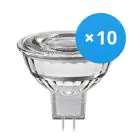 Multipack 10x Noxion Foco LED GU5.3 MR16 7.5W 621lm 36D - 830 Luz Cálida | Regulable - Reemplazo 50W