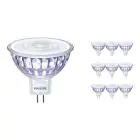 Multipack 10x Philips Corepro LED Foco GU5.3 MR16 7W 621lm 36D - 830 Luz Cálida | Reemplazo 50W