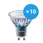 Multipack 10x Philips MASTER LED Spot ExpertColor GU10 PAR16 3.9W 280lm 36D - 930 Luz Cálida | Mejor reproducción de color - Regulable - Reemplazo 35W