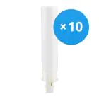 Multipack 10x Ledvance Dulux-D LED 9W - 830 Luz Cálida | 2-Pines - Reemplazo 26W