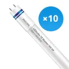 Multipack 10x Philips Tubo LED T8 MASTER (HF) High Output 8W 1000lm - 830 Luz Cálida | 60cm - Reemplazo 18W