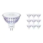 Multipack 10x Philips Master Value LED Foco GU5.3 MR16 7.5W 660lm 36D - 940 Blanco Frio | Mejor reproducción de color - Regulable - Reemplazo 50W