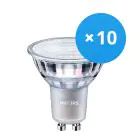 Multipack 10x Philips MASTER Value LED Spot GU10 PAR16 3.7W 285lm 60D - 940 Blanco Frio | Mejor reproducción de color - Regulable - Reemplazo 35W